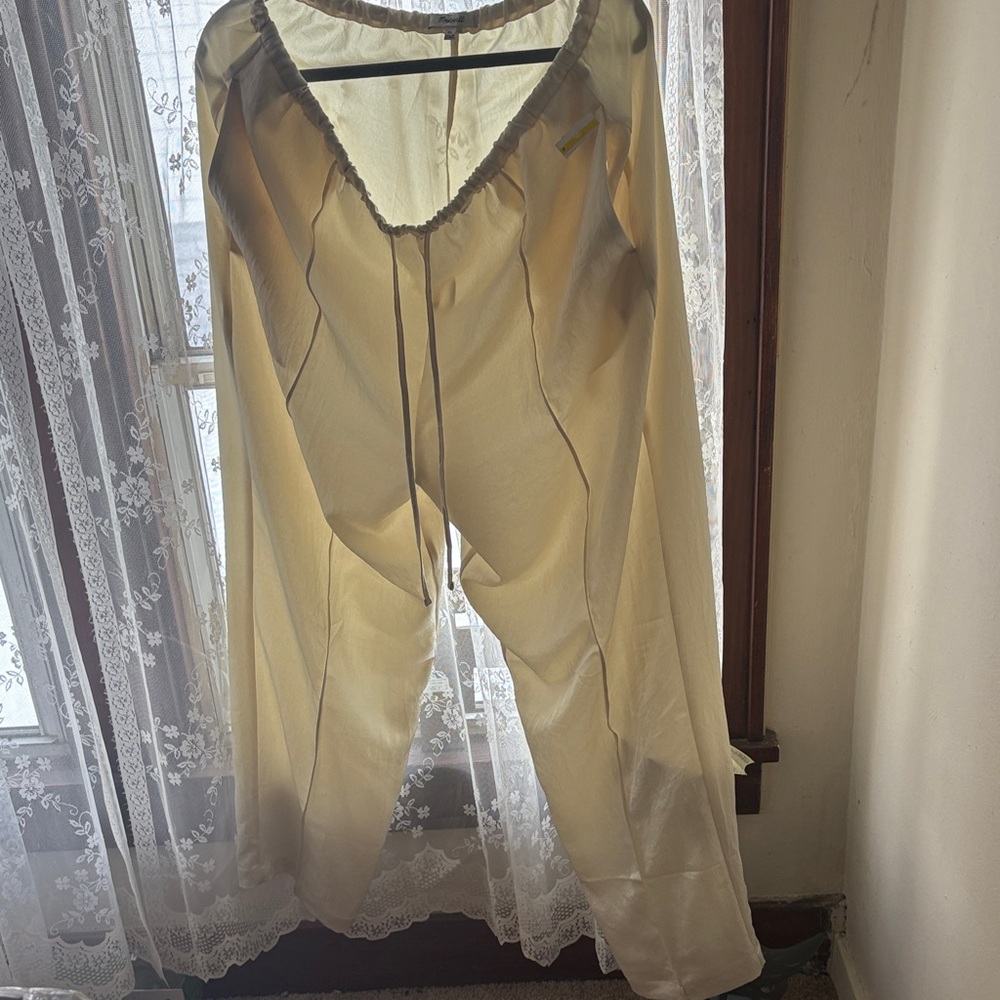 Madewell satin dress pants xlarge bran new  Nordstrum